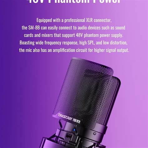 TAKSTAR SM-8B(2nd Gen) Professional Recording Microphone – Takstar Official