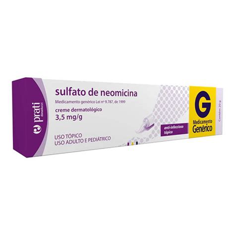 O Que É Sulfato De Neomicina - Sulfato de Neomicina 20g Creme Prati | Droga Raia