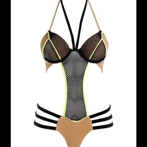 Beach Bunny Swim Nwt Beach Bunny High Voltage Nude Monokini M Poshmark