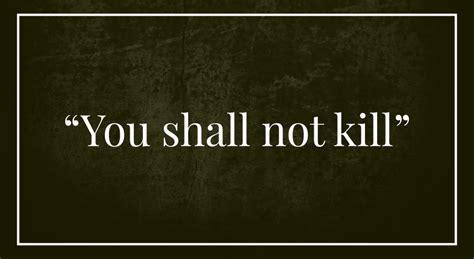 You Shall Not Kill” Cbcpnews