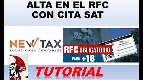 Cómo sacar mi RFC con cita SAT 2022 18 Sin actividad económica