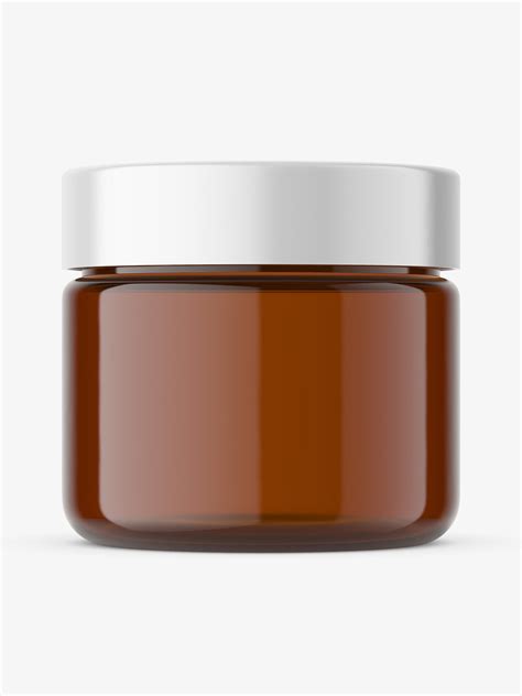 amber glass jar mockup smarty mockups