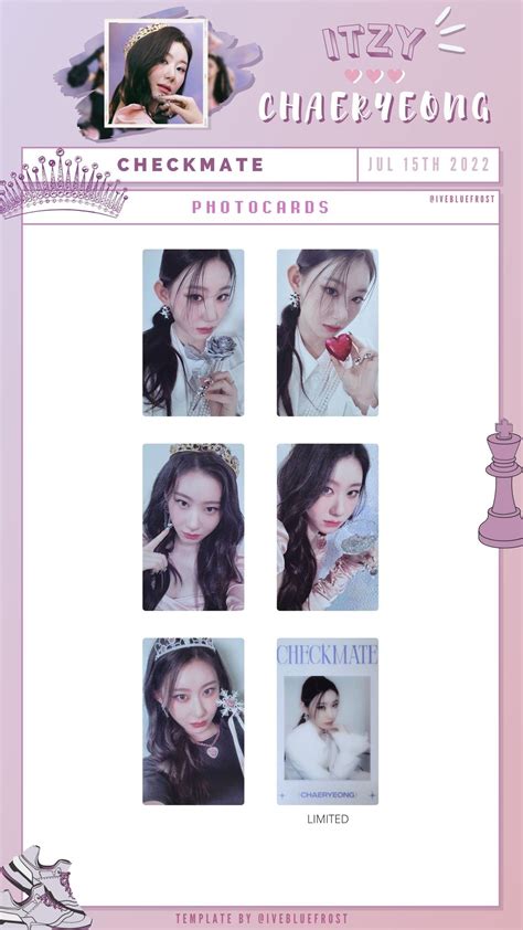 Chaeryeong Photocard Template Printable And Enjoyable Learning