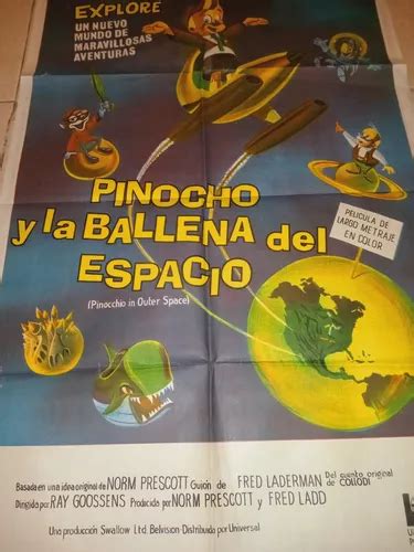 Pinocho Y La Ballena Del Espacio Poster Gigante De Cine En Venta En