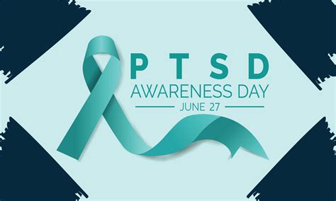 National PTSD Awareness Day In June 27 Background Poster Card