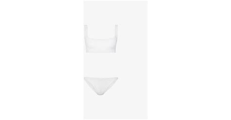 Hunza G Hunza Xandra Bikini In White Lyst Uk