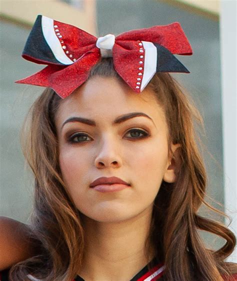 Chasse Rhinestone Swish Performance Hair Bow Cheer Bows Omni Cheer