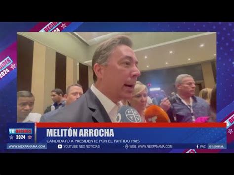 Melitón Arrocha dio a conocer que no ha recibido el subsidio electoral