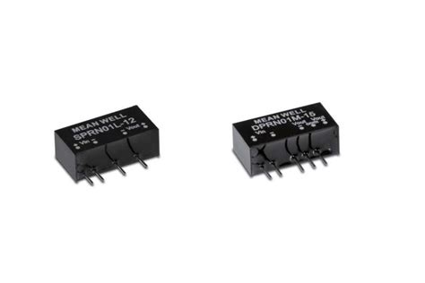 Mean Well DC DC Converters 1W SIL6 Housing SPRN01 And DPRN01 Series