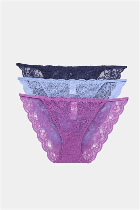 Joyspun String Bikini Panties Pack Sheer Lace Cotton Gusset Sizes Xs Xl Walmart