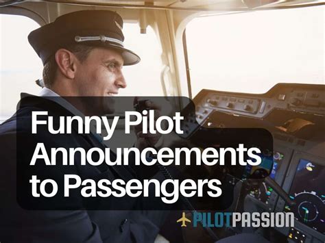 Funny Things Pilots Say Announced To Passengers