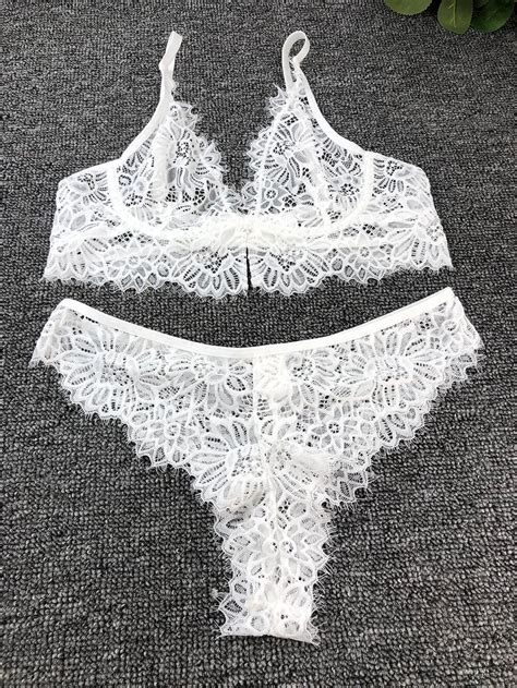 Underwire Sheer Matching Two Piece Lingerie Set China Lingerie And Bra Set Price