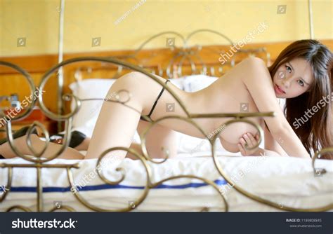 Asian Woman Sexy Beige Bikini Nude Stock Photo Shutterstock