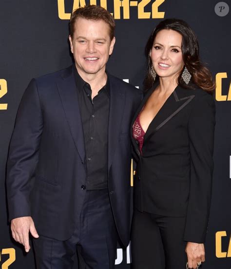 Photo Matt Damon Et Sa Femme Luciana Barroso Avant Premi Re Et