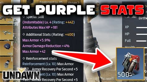 This Is How You Get Purple Stats Undawn Youtube