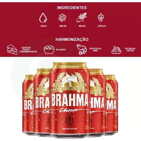 Pack Cerveja Brahma Chopp Pilsen Lata Ml Unidades Venda Em