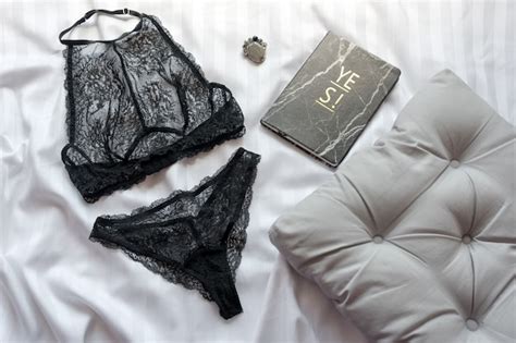 Premium Photo Set Of Glamorous Stylish Sexy Lace Lingerie