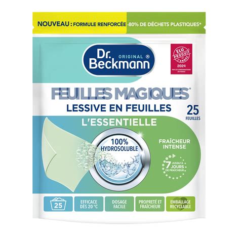 Lessive L Essentiel Feuilles Magiques Dr Beckmann Le Paquet De