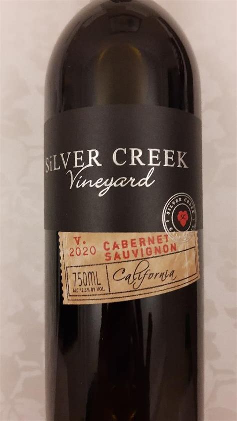 2020 Silver Creek Vineyard Cabernet Sauvignon Usa California