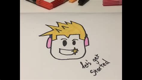 How To Draw A Robloxs Character Youtube