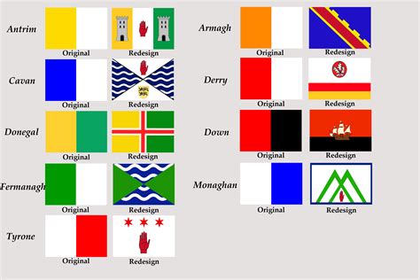 I Redesigned All The Flags Of The Counties Of Ulster Rvexillology