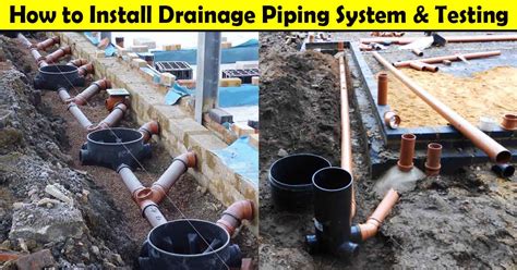 Method Statement for Installation of Drainage Piping System