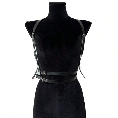 Fashion Body Harness Belt Corset Leather Harness Lingerie Bondage Lingerie Body Harness Fetish