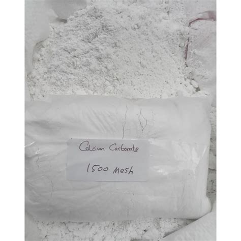 Jual Calcium Carbonate CaCO3 Kalsium Karbonat Super Putih 1500mesh 1kg