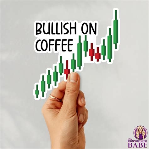 Stock Market Sticker Coffee Lover Decal Day Trader Label Etsy