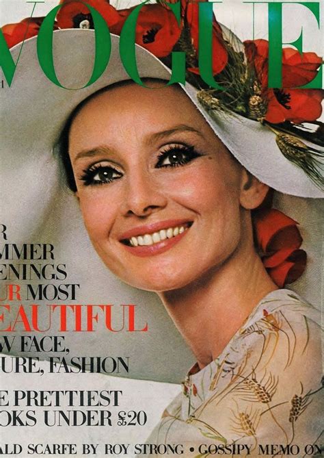 Audrey Hepburn By Henry Clarke Vogue Uk April 1971 Britt Ekland Vogue