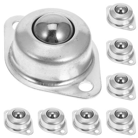 8 Pcs Metal Casters Caster Wheels Roller Ball Transfer Bearings Ball Transfers Roller Bearings