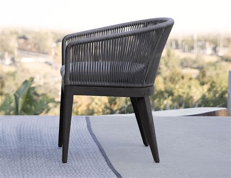 Harbour Outdoor Avalon Dining Chair In Charcoal Bradley Terrace