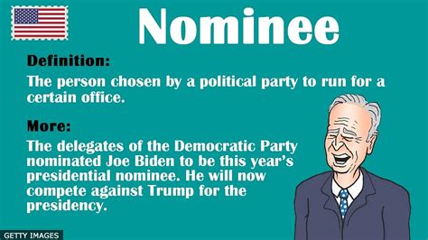 bbc learning english  elections  vocabulary nominee