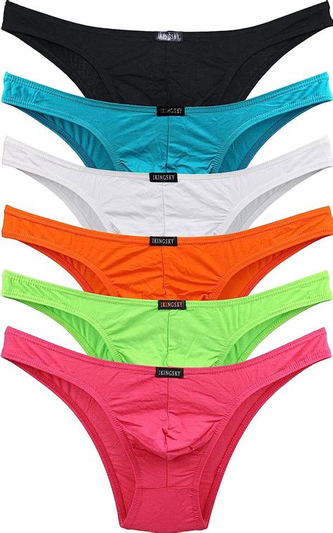 Buy IKINGSKY Men S Soft Low Rise Bikini Underwear Sexy Mid Coverage Back Briefs Online At Lowest