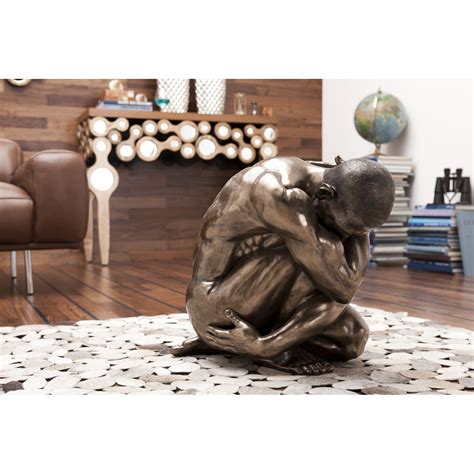 Figura Deco Nude Man Hug Bronce Cm KARE Ecuador