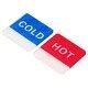 Self Stick Hot Cold Water Label Acrylic Waterproof Adhesive Sticker Signs For Faucet Sinks