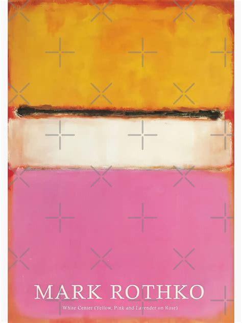 Mark Rothko White Center Poster For Sale By Normajhintz Redbubble