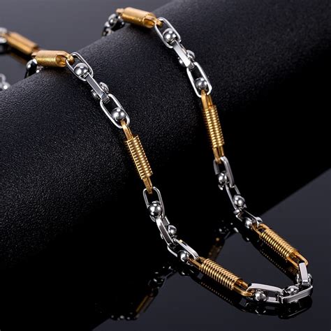 mannen kettingen luxe goud zilver kleur  mm dikke vicedeal