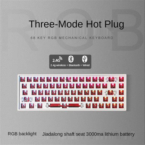 Jual Key Rgb Wireless Bluetooth G Three Mode Mechanical Keyboard Kit Hot Swappable Axis