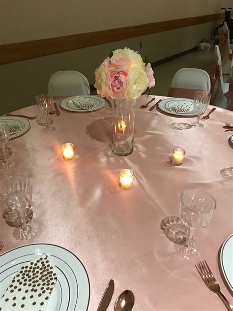 Rose Gold Table Decorations Cora