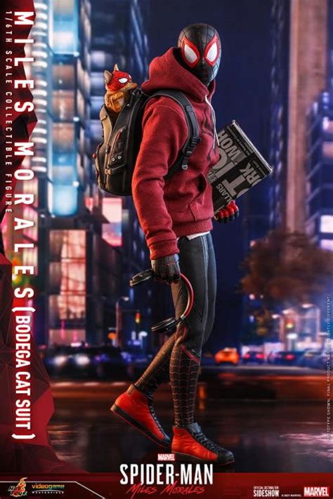 Hot Toys Marvel S Spider Man Miles Morales Spider Man Bodega Cat Suit
