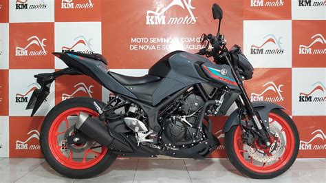 Yamaha MT 03 ABS 2023 Cinza KM Motos Sua Loja De Motos Seminovas