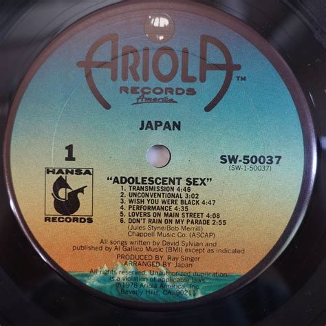 Yahoo オークション 10080364 US盤Japan Adolescent Sex