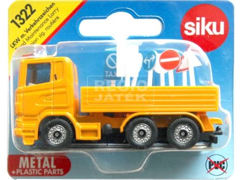 Regio Játék Siku Scania Teherautó Táblákkal 187 1322