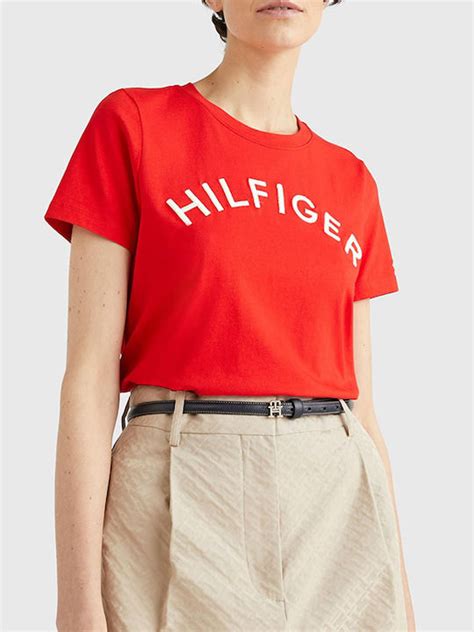 Tommy Hilfiger Γυναικείο T Shirt Λευκό με Στάμπα Ww0ww37864 Ac0 Skroutz Gr