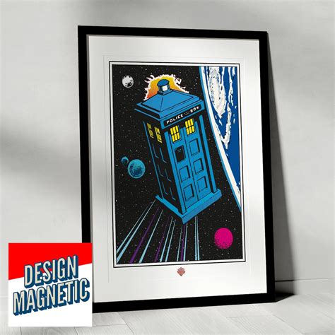 Doctor Who Tardis Comic Poster Etsy