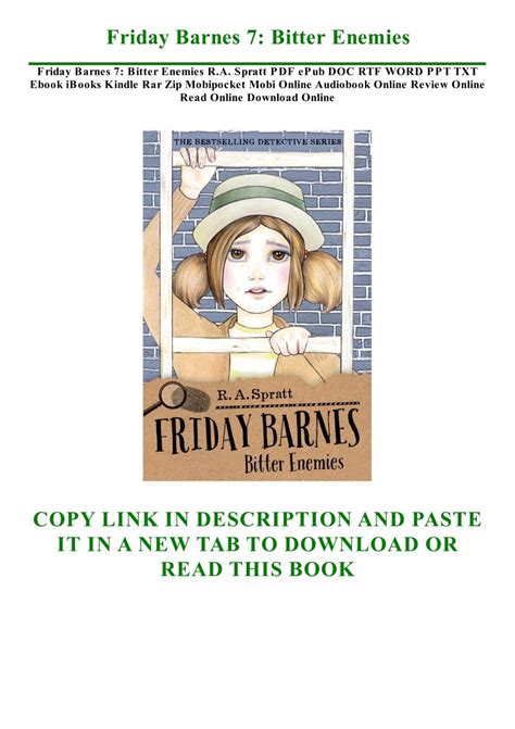 DOWNLOAD Free PDF Friday Barnes 7: Bitter Enemies BY R.A. Spratt