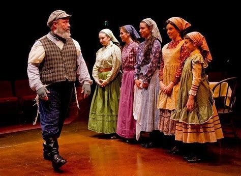 colorful tevye  family fiddler   roof broadway costumes