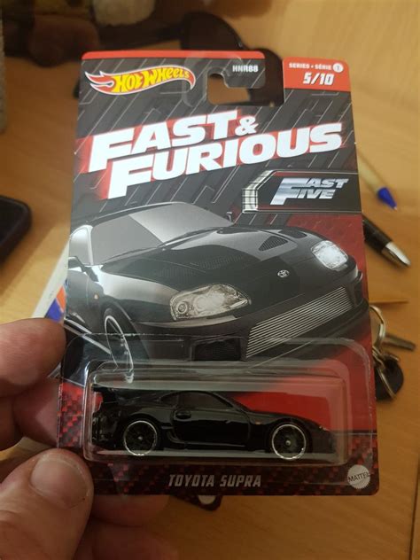 Toyota supra Hot wheels Novinka černa sada FF Aukro