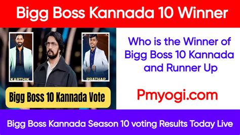 Bigg Boss 10 Kannada Winner Name:bbk 10 Finale Voting Result